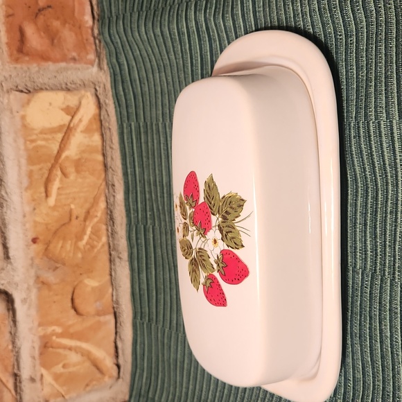 Mccoy Dining Vintage Mccoy Strawberry Butter Dish Poshmark